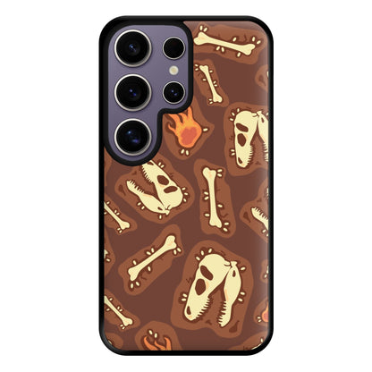 Bones And Skulls - Dinosaurs Phone Case for Galaxy S25 Ultra