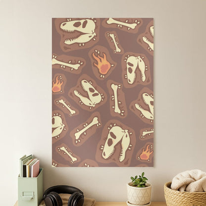 Bones And Skulls - Dinosaurs Poster