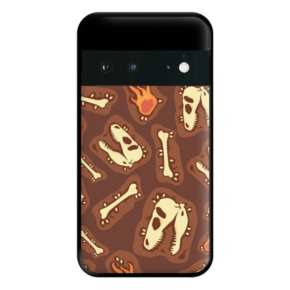 Bones And Skulls - Dinosaurs Phone Case for Google Pixel 6a