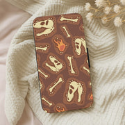 Bones And Skulls - Dinosaurs Flip / Wallet Phone Case 5