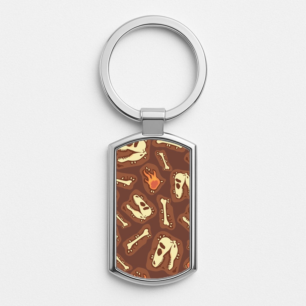 Bones And Skulls - Dinosaurs Luxury Keyring