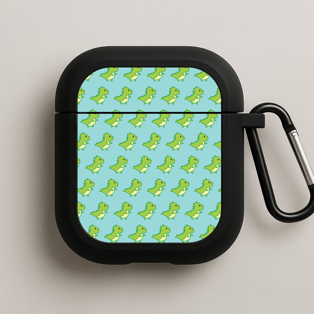 Green Dinosaurs Pattern - Dinosaurs AirPods Case