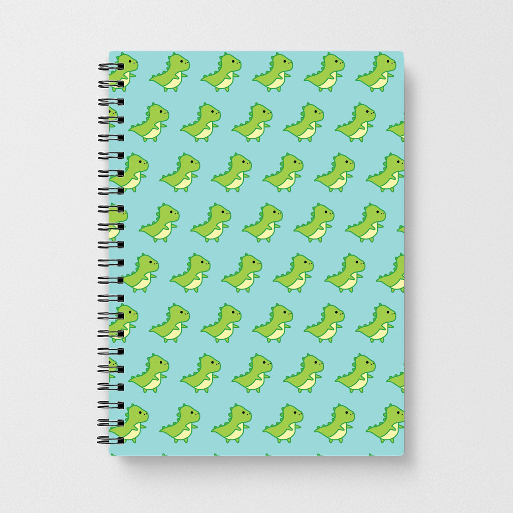 Green Dinosaurs Pattern - Dinosaurs Notebook