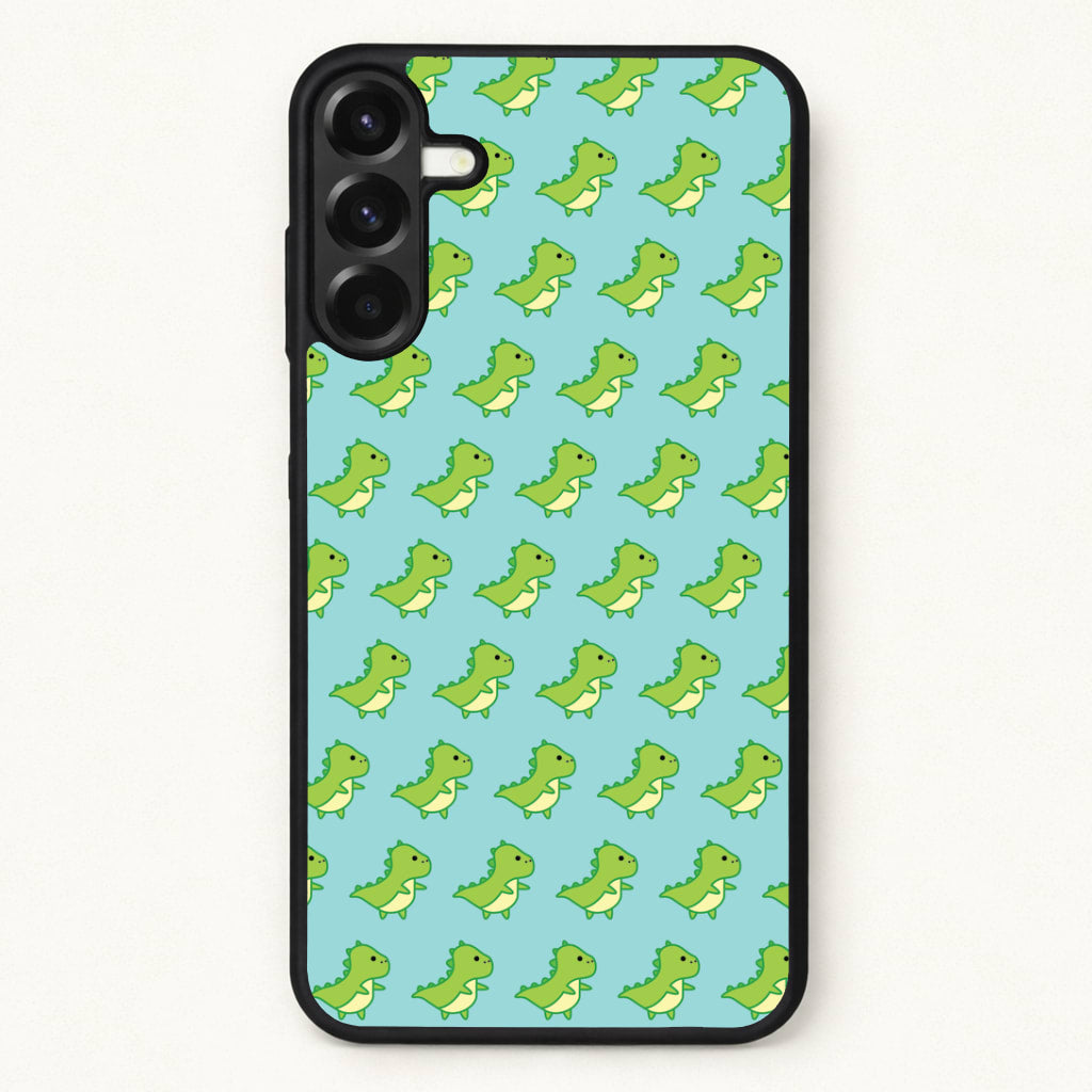 Green Dinosaurs Pattern - Dinosaurs Phone Case for Galaxy A37