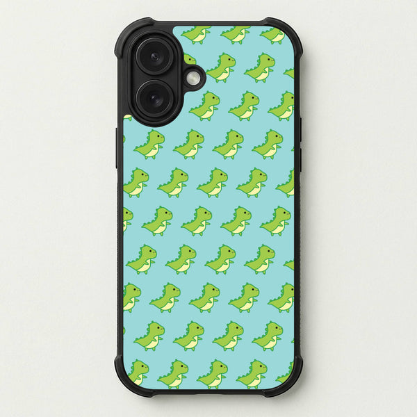 Green Dinosaurs Pattern - Dinosaurs Phone Case — Bumper case