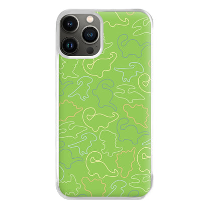 Outline Pattern - Dinosaurs Phone Case for iPhone 11 Pro Max