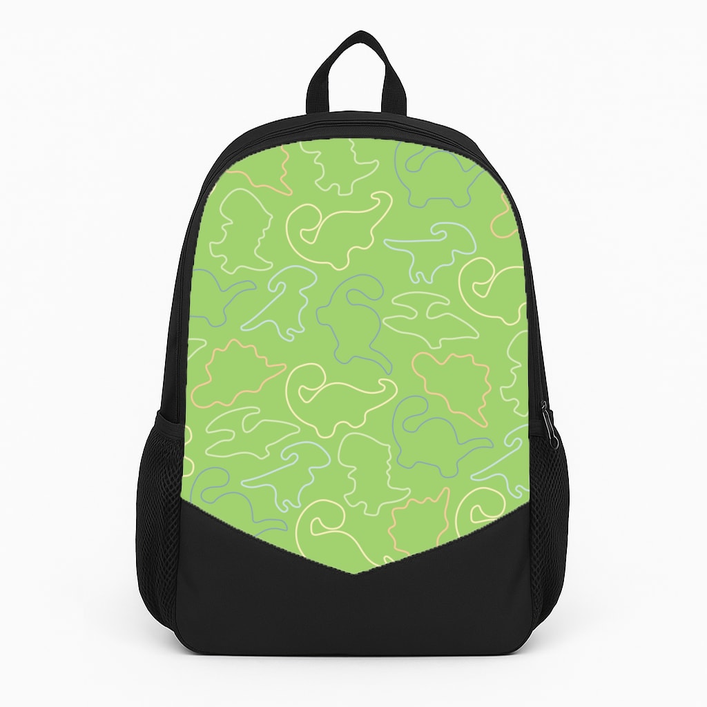 Outline Pattern - Dinosaurs Large Backpack