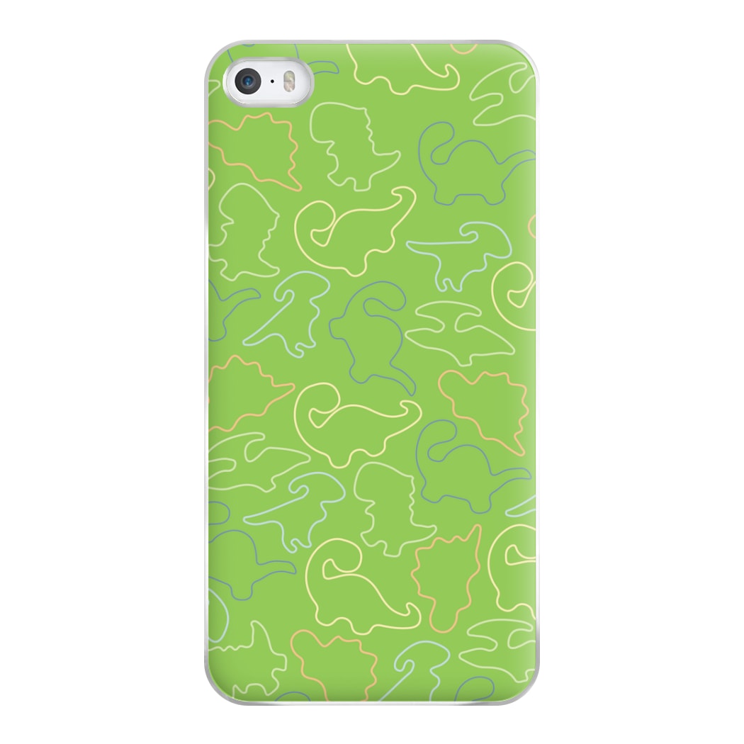 Outline Pattern - Dinosaurs Phone Case for iPhone 5 / 5s / SE 2016