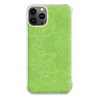 Outline Pattern - Dinosaurs Phone Case for iPhone 13