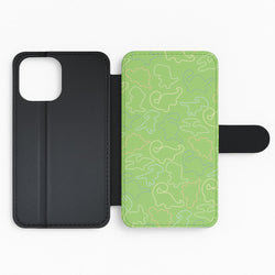Outline Pattern - Dinosaurs Flip Phone Case