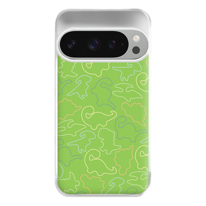 Outline Pattern - Dinosaurs Phone Case for Google Pixel 9 Pro XL