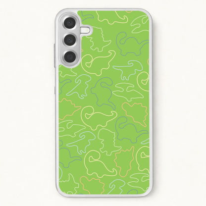 Outline Pattern - Dinosaurs Phone Case for Galaxy A57