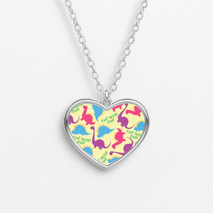 The Wild One - Dinosaurs Heart Necklace