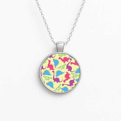 The Wild One - Dinosaurs Circle Necklace