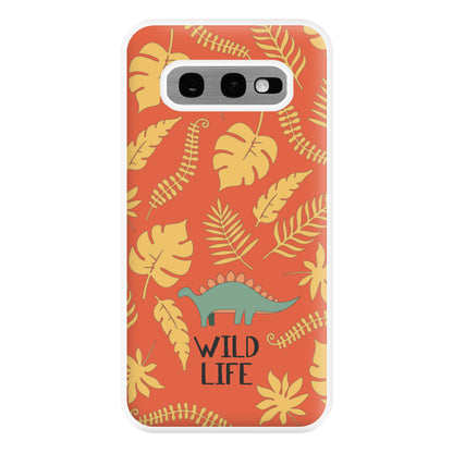 Wild Life - Dinosaurs Phone Case for Galaxy S10e