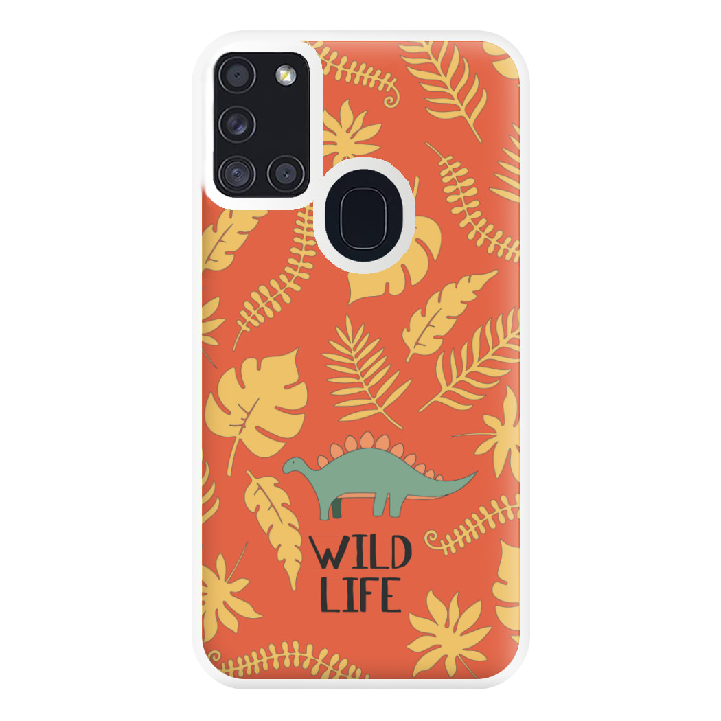 Wild Life - Dinosaurs Phone Case for Galaxy A21s