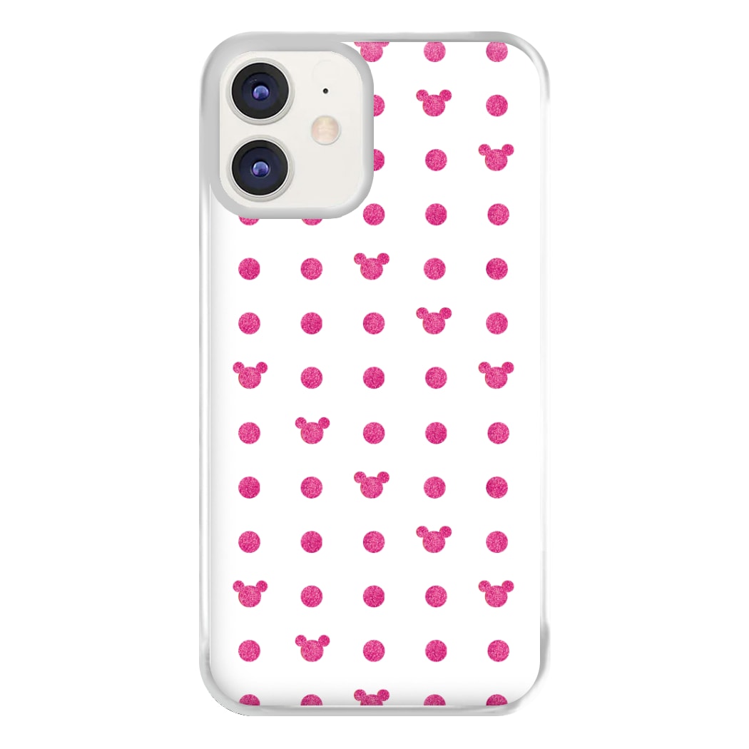 Mickey Polkadot White Fairytale Phone Case for iPhone 12 / 12 Pro