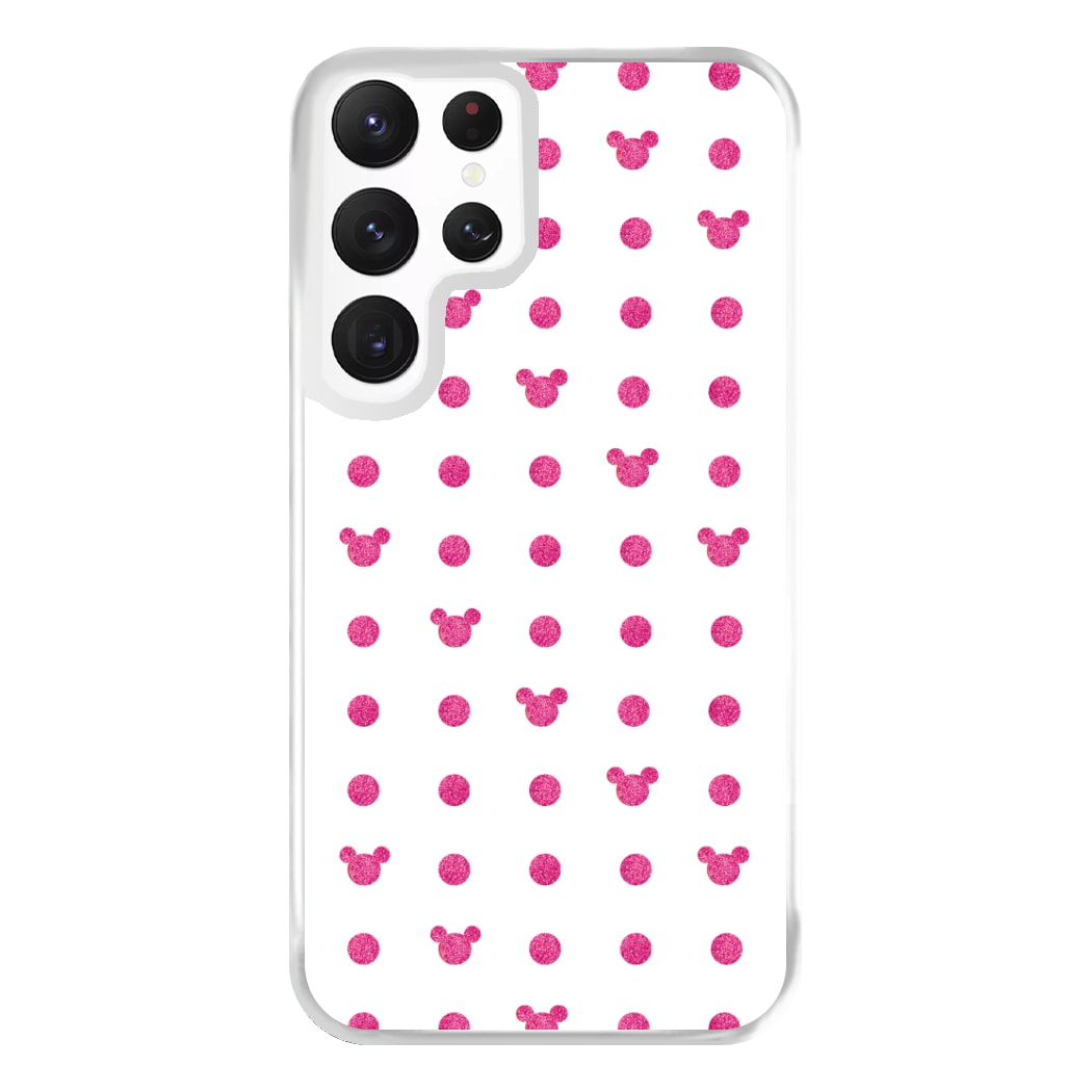 Mickey Polkadot White Fairytale Phone Case for Galaxy S22 Ultra