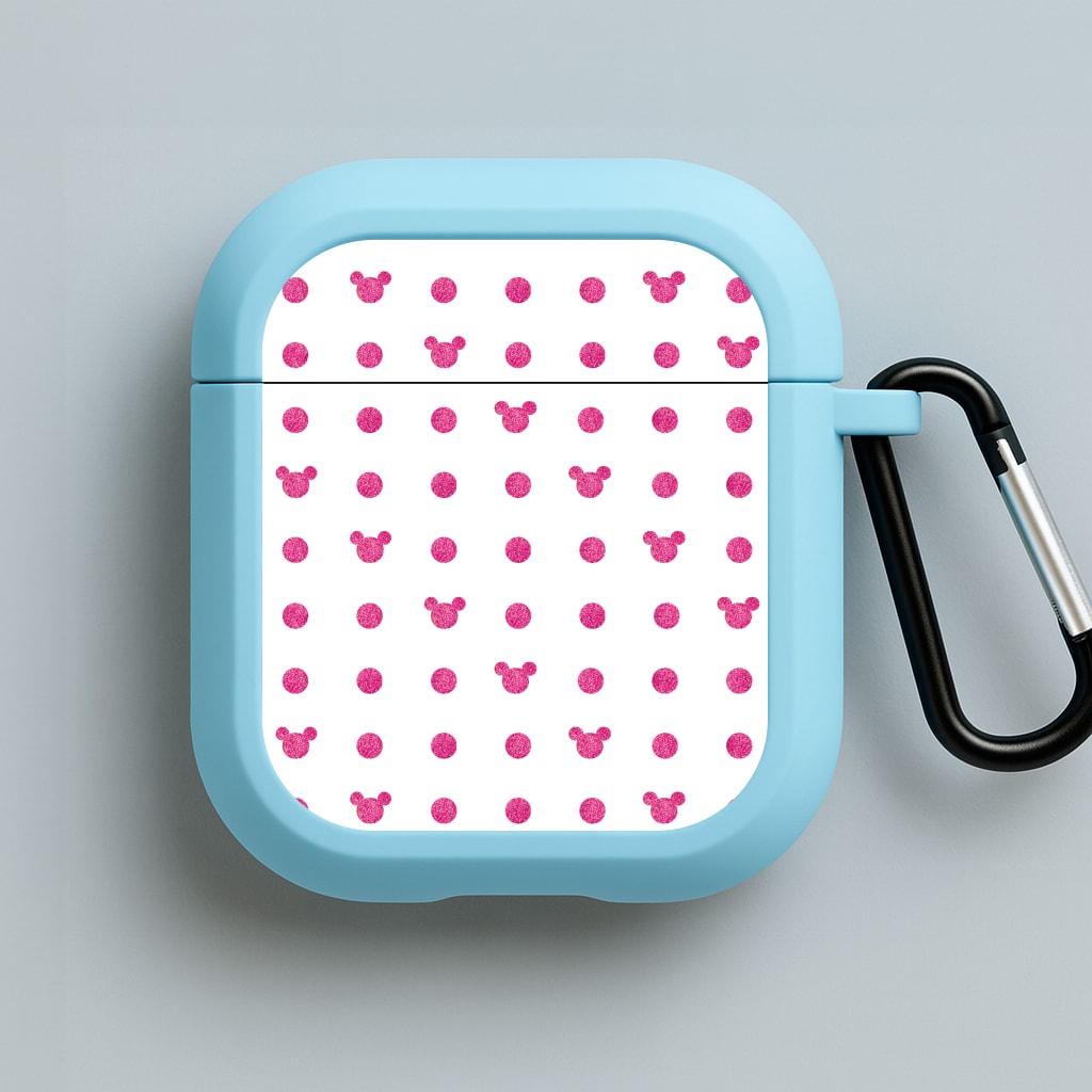 Mickey Polkadot White Fairytale Blue AirPods Case