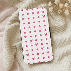 Mickey Polkadot White Fairytale Wallet Phone Case