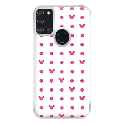 Mickey Polkadot White Fairytale Phone Case for Galaxy A21s