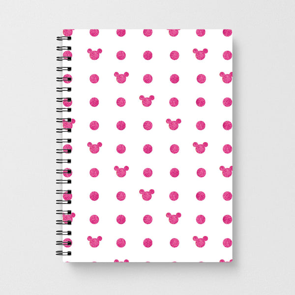 Mickey Polkadot White Disney Notebook - Fun Cases