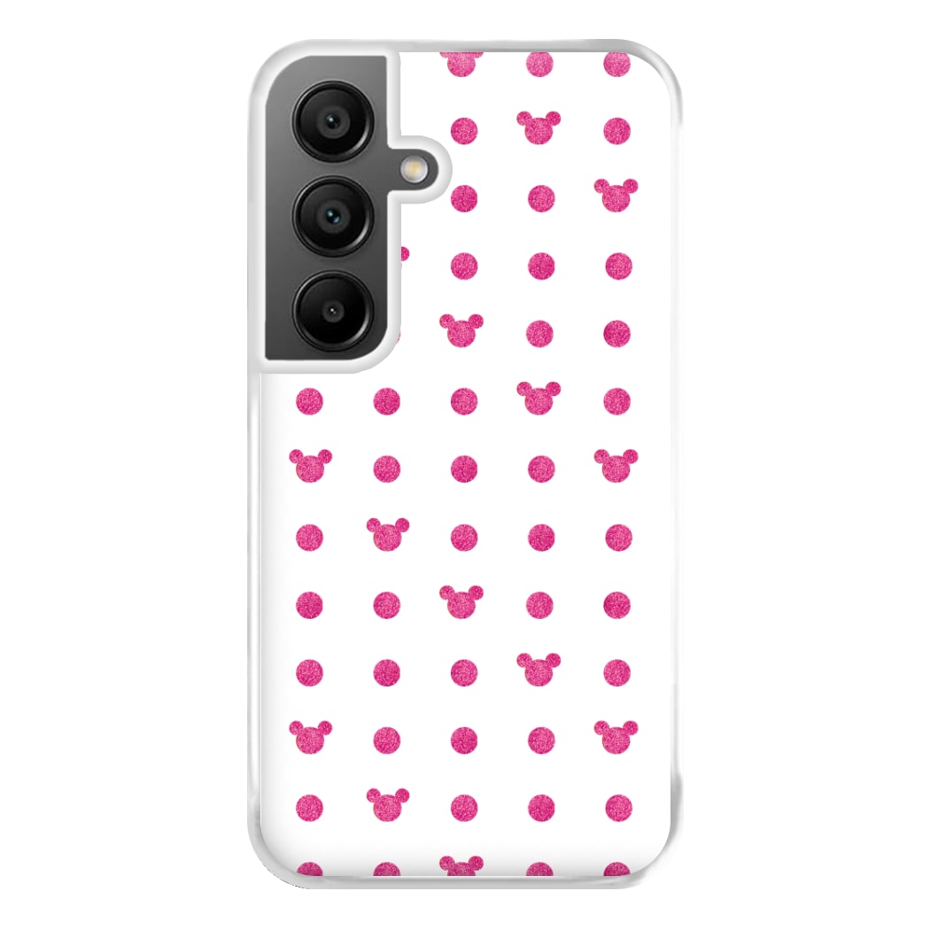 Mickey Polkadot White Fairytale Phone Case for Galaxy A55