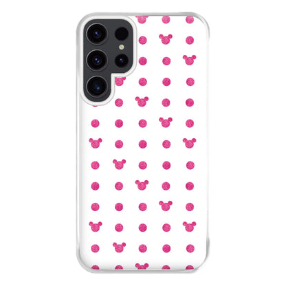 Mickey Polkadot White Fairytale Phone Case for Galaxy S23 Ultra