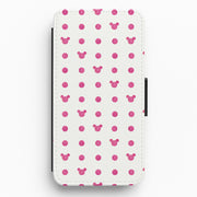 Mickey Polkadot White Fairytale Flip / Wallet Phone Case 1