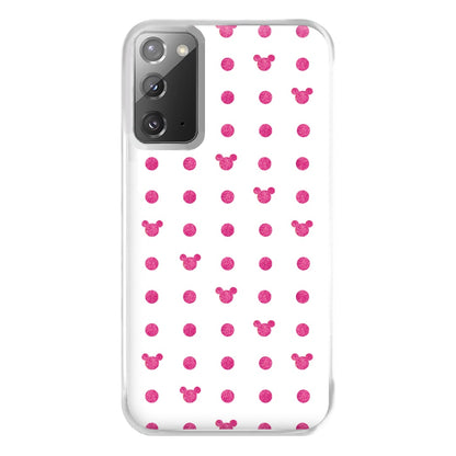 Mickey Polkadot White Fairytale Phone Case for Galaxy Note 20 Ultra