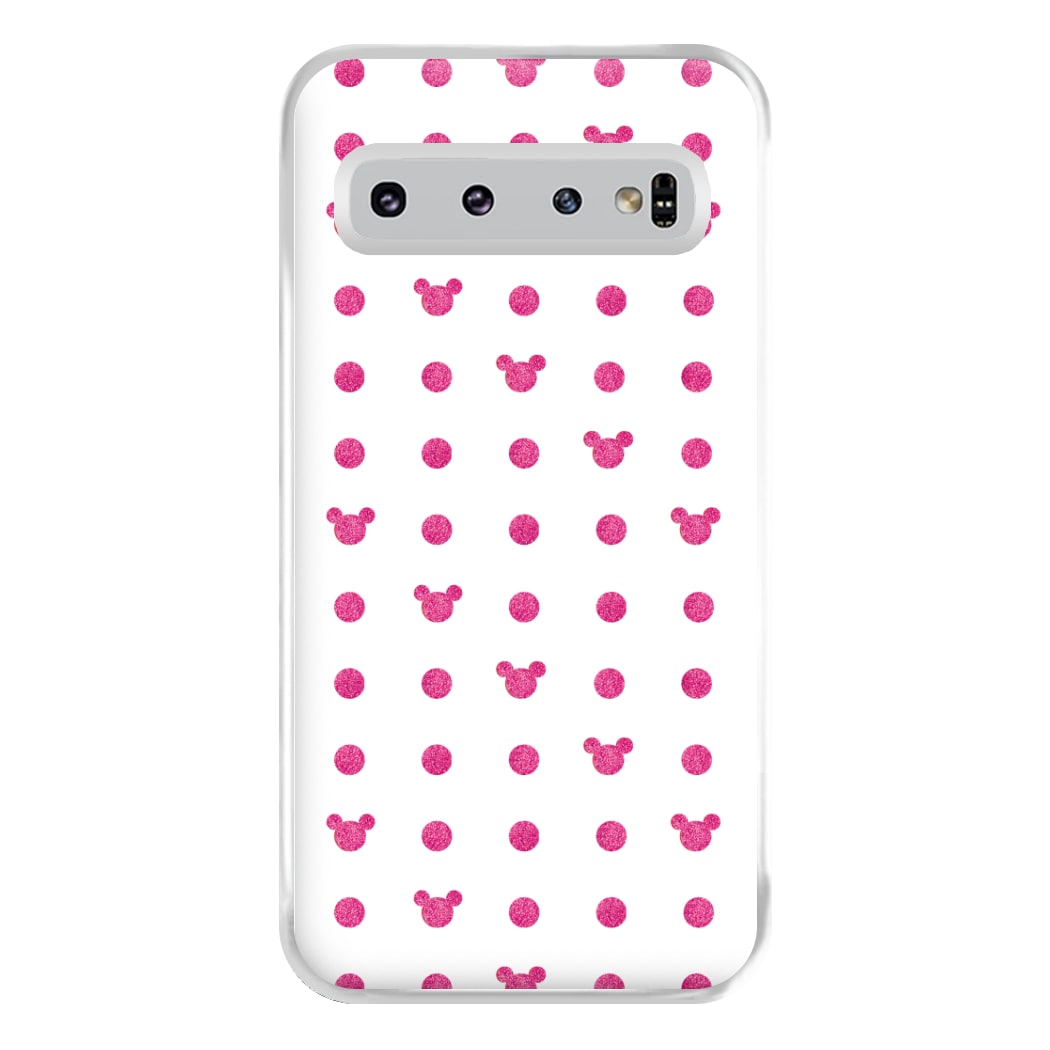 Mickey Polkadot White Fairytale Phone Case for Galaxy S10 Plus