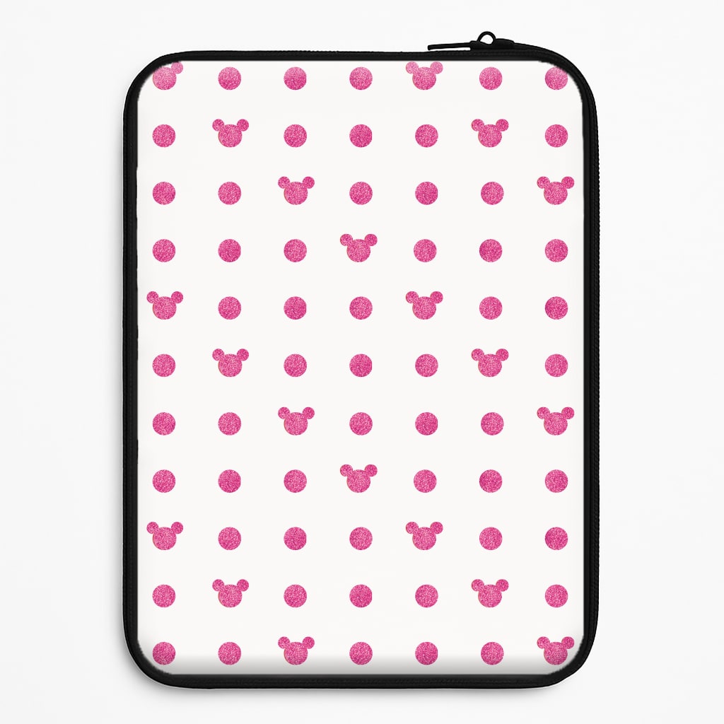 Mickey Polkadot White Fairytale Laptop Sleeve