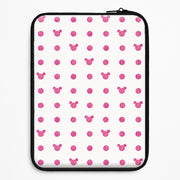 Mickey Polkadot White Fairytale Laptop Sleeve 1
