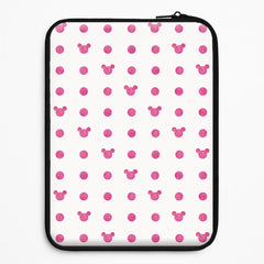 Mickey Polkadot White Fairytale Laptop Sleeve