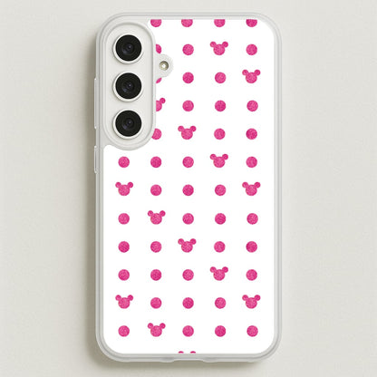 Mickey Polkadot White Fairytale Phone Case for Galaxy S25FE