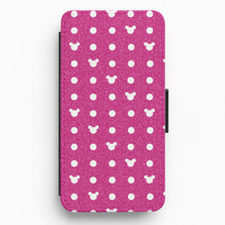 Mickey Polkadot Pink Fairytale Flip / Wallet Phone Case