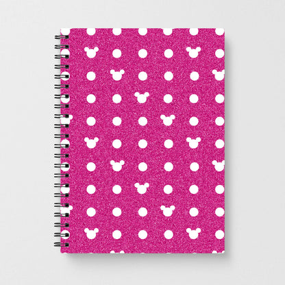 Mickey Polkadot Pink Disney Notebook - Fun Cases