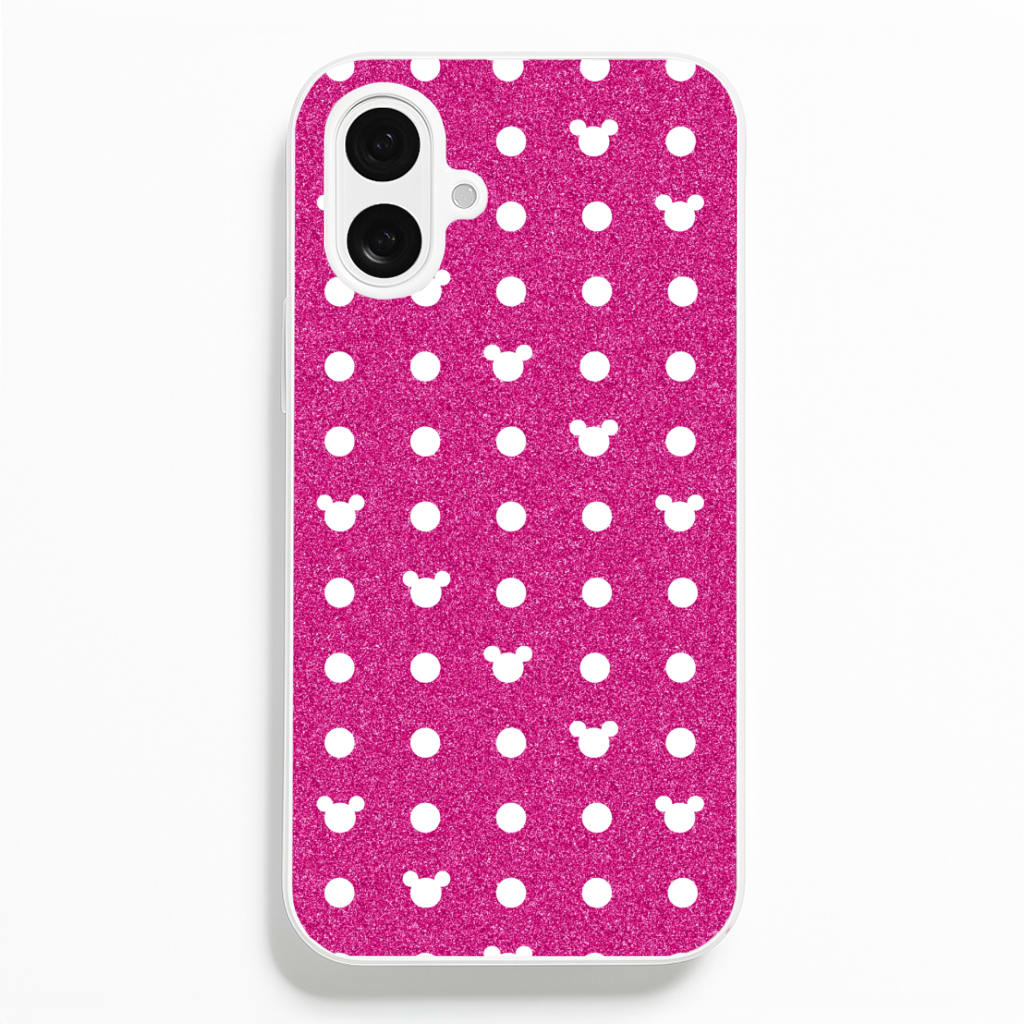 Mickey Polkadot Pink Fairytale  - Disney Phone Case for iPhone 16 Plus