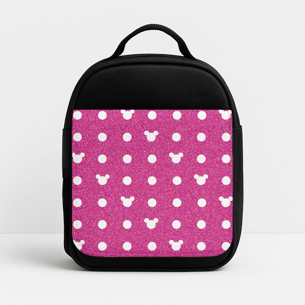 Mickey Polkadot Pink Fairytale Insulated Lunchbox