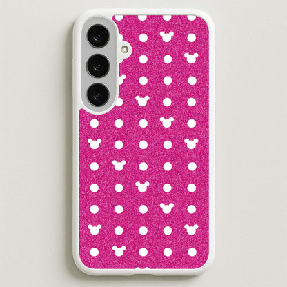 Mickey Polkadot Pink Fairytale Phone Case for Galaxy S25FE