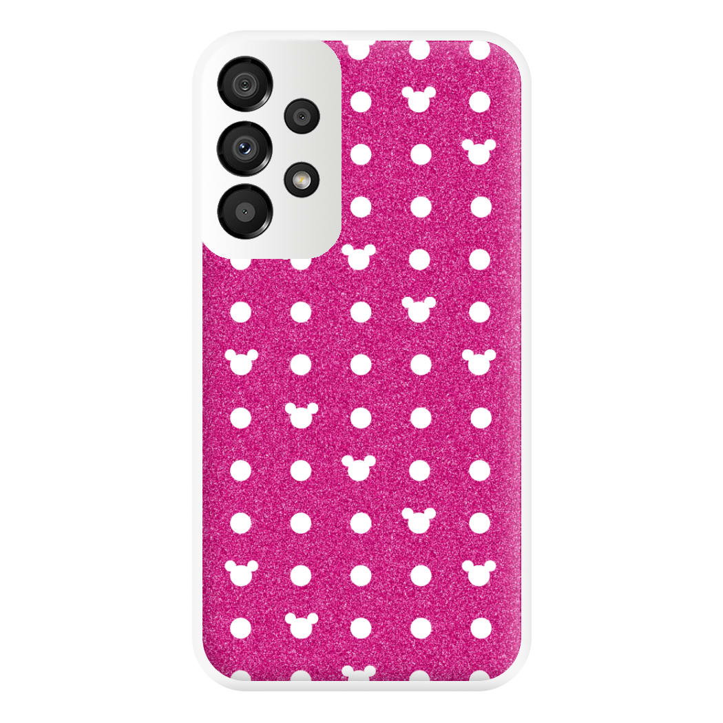 Mickey Polkadot Pink Fairytale Phone Case for Galaxy A33