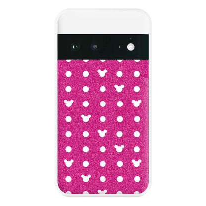 Mickey Polkadot Pink Fairytale Phone Case for Google Pixel 6a