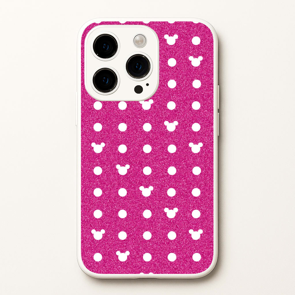 Mickey Polkadot Pink Fairytale  - Disney Phone Case for iPhone 14 Pro Max