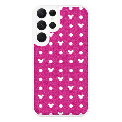 Mickey Polkadot Pink Fairytale Phone Case for Galaxy S22 Ultra