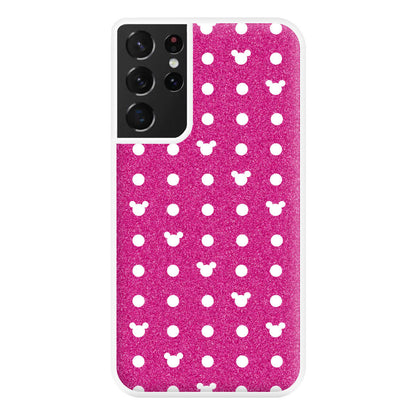 Mickey Polkadot Pink Fairytale Phone Case for Galaxy S21 Ultra