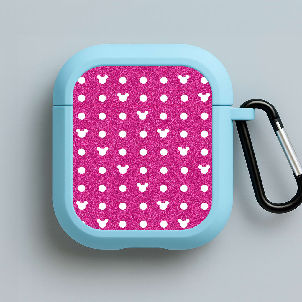 Mickey Polkadot Pink Fairytale Blue AirPods Case
