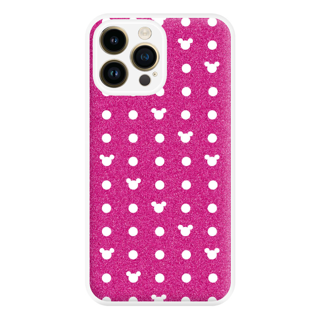 Mickey Polkadot Pink Fairytale Phone Case for iPhone 14 Pro Max