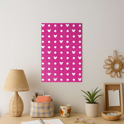 Mickey Polkadot Pink Fairytale Art Print