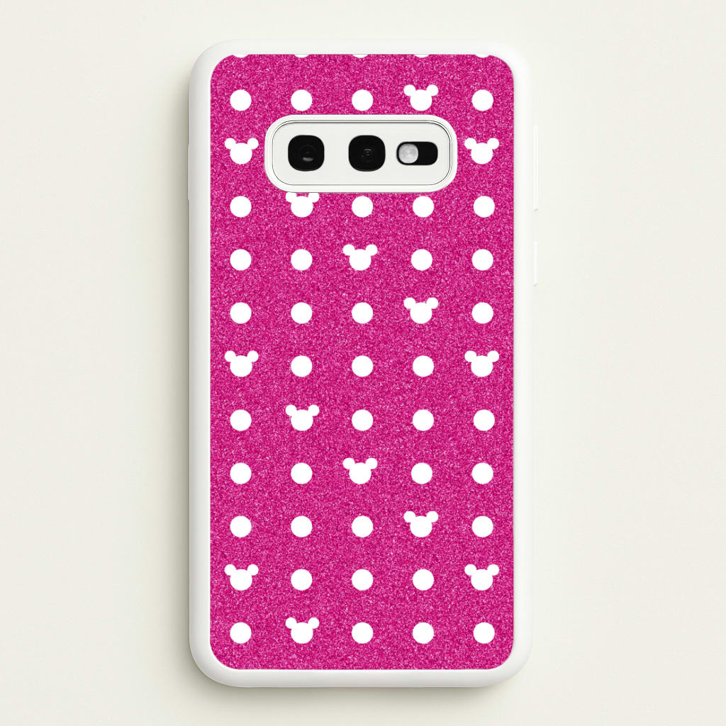 Mickey Polkadot Pink Fairytale  - Disney Phone Case for Galaxy S10e