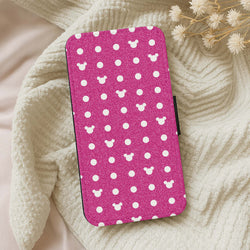 Mickey Polkadot Pink Fairytale Wallet Phone Case